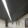 Кубообразный реечный потолок Антрацит RAL 7016