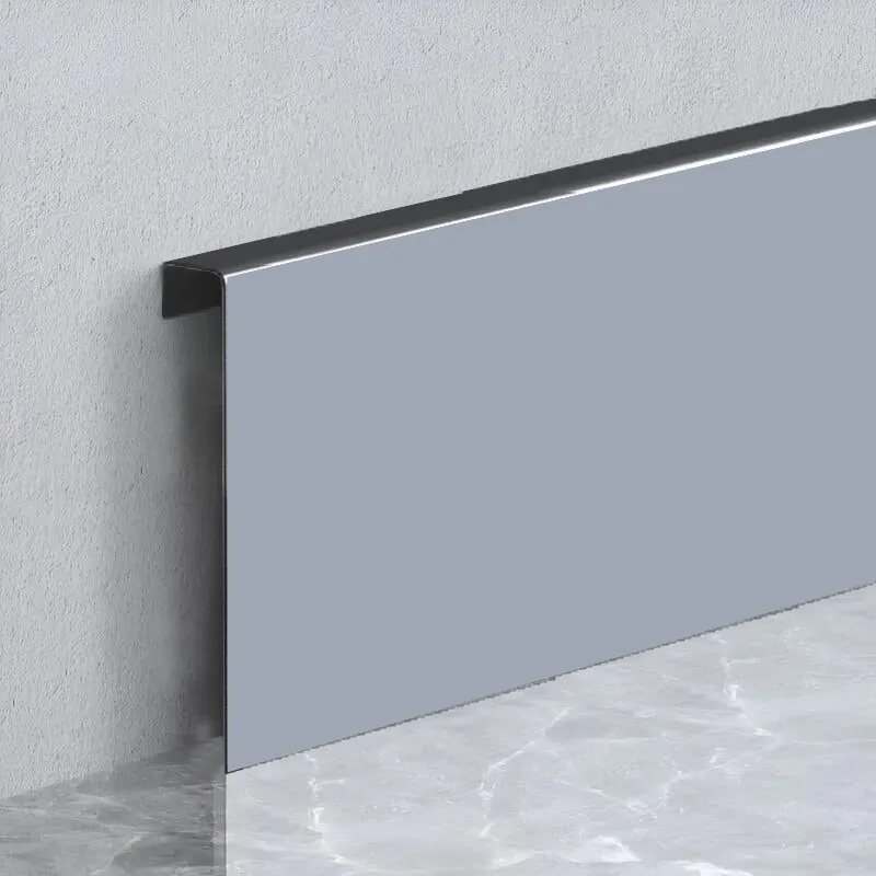 Металлический Плинтус MetraLine Светло Серый 02